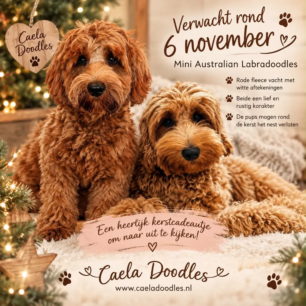 Aankondiging: nest Mini Australian Labradoodles verwacht rond 6 november 2026
